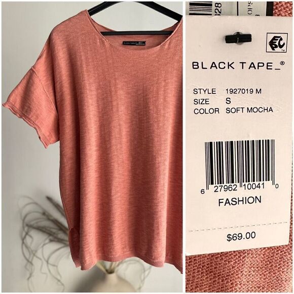 Black Tape_ Tops - Black Tape_ Oversized Knit Top Small Soft Mocha